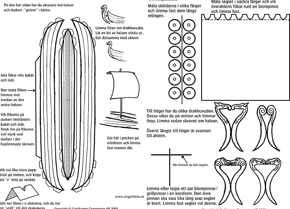 Plan Vikingboat Drakskepp